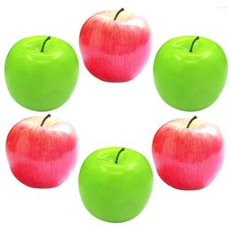 Party Decoration 6 Pcs Decor Artificial Apple Fake Apples Grape Simulation Fruit Model Lifelike Foams