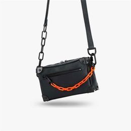 Mini Soft Trunk Bags For Women Luxury Desinger Square Shoulder Bag Fashion Unisex Chain Small Handbag Purse 210902230U