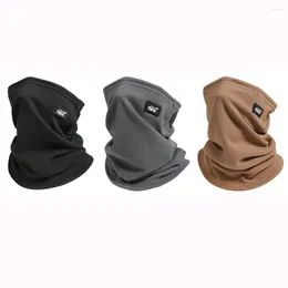 Scarves Keep Warm Neck Gaiter Daily Fleece Solid Color Half Face Mask Ski Tube Scarf Outdoor