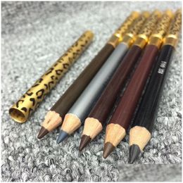 Eyebrow Enhancers Arrivals Makeup Leopard Grain Pencil Waterproof Professional Make-Up Brush Black Dhs Drop Delivery Health Beauty Ey Dhrc3