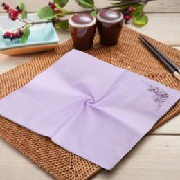 Bow Ties Embroidery Handkerchief High Absorbency Pocket Towel For Gym Travel And Office