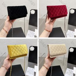 velvet evening bags designer suede shoulder crossbody bag solid Colour luxurys purses handbags chain letters woman handbag envelope278m