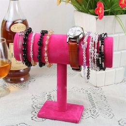 One-Layer Velvet Fashion Jewellery Bracelet Necklace Watch Bracelet Display Stand Holder Bangle Watch T-bar Multi-style Optional216S