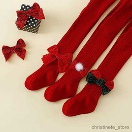 Kids Socks Winter Thick Christmas New Year Girls Long Socks for Kids Girl Pantyhose Children R231204
