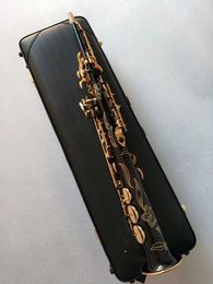 New high quality soprano saxophone Straight soprano Sax Model Black saxophone Mouthpiece Professional level AAA