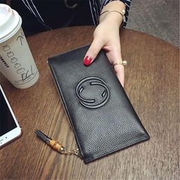 Genuine cow leather zipper tassel women designer wallets super thin lady fashion casual zero purses female popular phone clutchs n333l