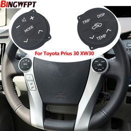 2X Steering Wheel Switch Control Panel Rubber For Toyota Prius 30 XW30 2009-2013 Prius Eco Prius ZWV30L Button