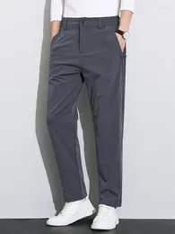 Men's Pants 2023 Autumn Casual Men Outdoor Zip Pockets Stretched Nylon Golf Pant Big Size Straight Track Trousers Male Slacks 8XL