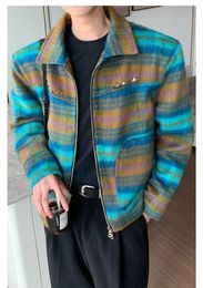 Men's Jackets Op0446 Fashion Coats & 2023 Runway Luxury European Design Party Style Clothing