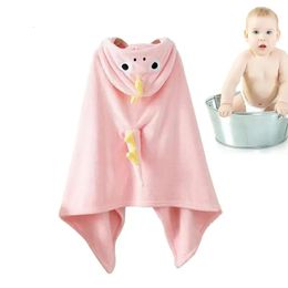 Towels Robes Cartoon Child Kid Hooded Cloak Infant Bathrob Baby Bath Towel Robe Cape Boy Girl Robe Cartoon Absorbent Cape Wrap Blanket 231204