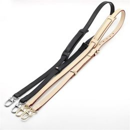 Genuine Leather Bag Strap Length 105CM-125CM Luxury Adjustable Shoulder Strap Black Beige High Quality Women Bag Accessorie 2205052797