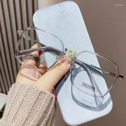 Sunglasses Big Square Blue Light Blocking Glasses Man Women Black Oversized Optical Eyeglasses Vision Spectacles Frame Computer Eyewear