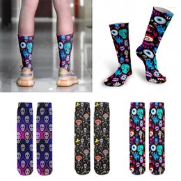 Women Socks Creative Skull 3D Printing Unisex Street Style Novelty Trend Long Harajuku Fashion Funny Bar Club Party Happy