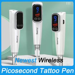 Handheld Picosecond Plasma Pen Treatment Tattoo Removal Defect Blackhead Skin Care Beauty Tool Freckle Cleaner Mole Dark Spot Pigment Removal Pico Beauty Machine