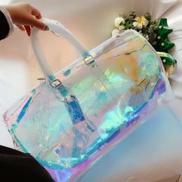 Bag Fashion Men Women Travel Duffle Designer Luggage Handbags Designers Large Capacity Sport Duffel Bags PVC 50CM Handbag225w