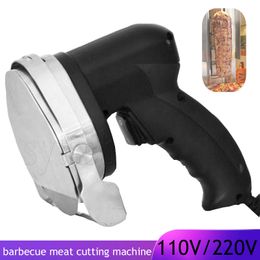 Electric Barbecue Meat Slicer Commercial Kebab Slicer Doner Knife Gyro Knife For Shawarma Roast Meat Cutter Machine 110V 220V