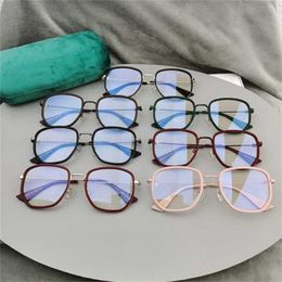 Sunglasses High Quality 2021G New Pure Net Red Eyes Large Slim Face Glasses Frame with Myopic Women's GG0459