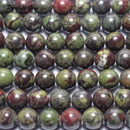 Loose Gemstones Meihan Natural 8mm 10mm Dragon Blood Jasper Smooth Round Beads For Jewellery Making Design Gift