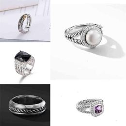 Silver Rings Thai Dy Plated ed Two-color Selling Cross Black Ring Women Fashion Platinum Jewelry245x