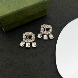 Middle style diamond stud advanced custom original brass material bronze workmanship details comparable263m