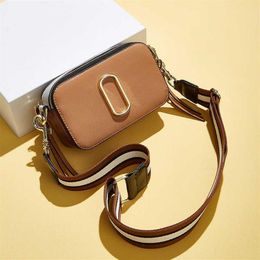 Designer Bag Tote Bags Luxury Women Brand M Wide Shoulder Strap Handbag J Fashion Colour Matching Camera Crossbody Bags Wallet Y061304T