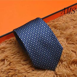 2024 Men Neck Ties Designer Ties Fashion Mens Neckties Letter Print Business Leisure Handmade Cravat 100% Silk Luxury Top Quality without box