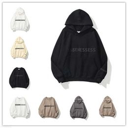 Ess Hoodies Mens Hoodie Designer Woman Fashion Trend Friends Black and White Grey Print Letter Top Dream Size S-4xl EKZE