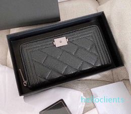 Card Holder Womens Short Clip Fashion Classic Cardholder Diamond Lattice Coin Purses