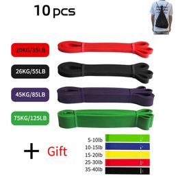 Yoga Stripes Workout Pilates Latex Resistance Band Exercise Elastic For Sport Strength Pull Up Assist Heavy Duty Fitness Equipment 231104