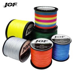 Braid Line JOF 300M 500M 1000M Winter Fishing Super Strong Braided Silk 8 80LB 0.4 8.0 PE Fish Lure Accessories 231204