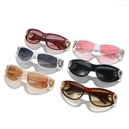 Sunglasses Love Heart Shaped For Women Men Brand Design Luxury Gradient UV400 Sun Glasses Fashion Vintage Eyewear Goggle Y2K