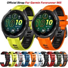 Official Wacth Strap For Garmin Forerunner 965 955 945 935 Band 22mm Soft Silicone Wristband Replacement Bracelet Accessorie