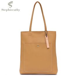 Evening Bags SC Cow Leather Laptop Files Big Tote Work Bag for Women Daily Large Flat Over Shoulder Bags Casual Cowhide Shopping Handbags 231204