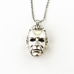 2021 HBSWUI NICHAEL Myers Necklace Classic Horror TV Movie Show High Quality Fshion Metal Jewelry Gifts for Woman Girl Men273B