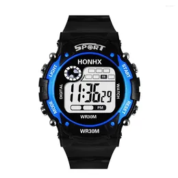 Wristwatches Brand Fashion Student Gift Sport Watch For Men Waterproof Youth Alarm Digital LED Stopwatch Quartz Analogue Wristwatch Male