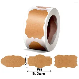 Gift Wrap Sealing Sticker Household Tools Rectangular Wholesale Paper Packaging Decorative Adhesive Label Envelope 3x5cm