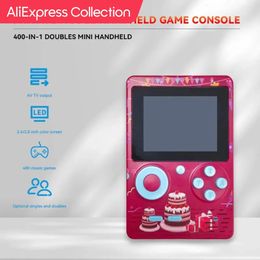 Portable Game Players 400 IN 1 Retro Video Game Console Handheld Game Player Portable Pocket TV Game Console AV Out Mini Handheld Player for Kids Gift 231204