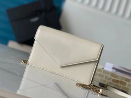 10A top quality envelope chain bag imported lambskin flip envelope bag crossbody bag and shoulder bag 19cm with box.