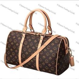 Top mens 55cm large travel luggage bag key and lock men totes leather handbag duffle bag Courrier Shoulder bags Crossbody women ha286o