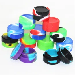 Nonstick Silicone Wax Containers 5ml rubber slick container food grade jars dab tool storage jar oil holder for vaporizer FDA approved