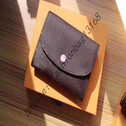 M41939 Whole luxury real leather lady Purses short wallets Card holder women man classic zipper pocket qwerq2921