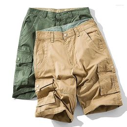 Men's Shorts Summer Men Fashion Plaid Beach Mens Casual Camouflage Military Short Pants Male Bermuda Cargo Overalls