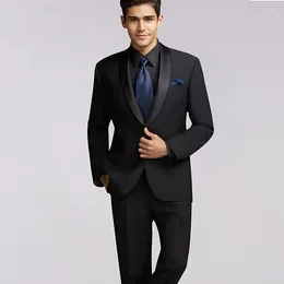 Men's Suits Latest Coat Pant Designs Men Wedding Slim Fit Black Shawl Lapel Bridegroom Costume Prom Tuxedo Man Blazer Jacket