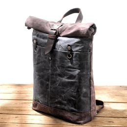Backpack MUCHUAN Designer Canvas Backpacks For Men Waterproof Rucksacks Large Capacity Travel Daypacks Vintage Mochilas2685
