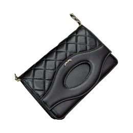 Classic Flap Woc Women Shoulder Bag Matelasse Chain Leather Quilted Coin Purse Vintage Luxury Handbag Designer Wallet Gold Hardware Card Holder Suitcase 19x12CM