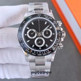 Automatic Watch Clean Factory Top Luxury Mens Watch 40mm 4130 Top Mechanical Movement Watch Ceramic Bezel 904l Stainless Steel Strap Cleaning Factory Yti4v