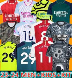 23 24 ODEGAARD SAKA soccer jerseys MARTINELLI THOMAS NICOLAS SMITH ROWE G.JESUS TIERNEY SMITH RICE 2023 2024 football shirt Men Kids kit HAVERTZ TROSSARD