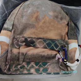 women Travel Bags Graffiti Color Retro Shoulder Backpack Catwalk men Casual Canvas Classic 20221739