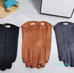 Female Elegant Charm Gloves Trendy Sheepskin Five Fingers Gloves Colors Soft Touch Gloves Girls Brand Mittens