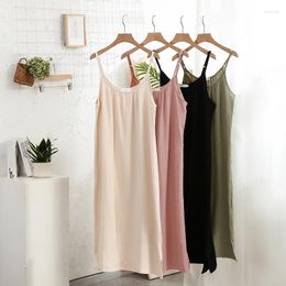 Casual Dresses Muslin Cotton For Women 2023 Sexy Adjustable Strap Long Midi Elegant Party Holiday Beach Sundress